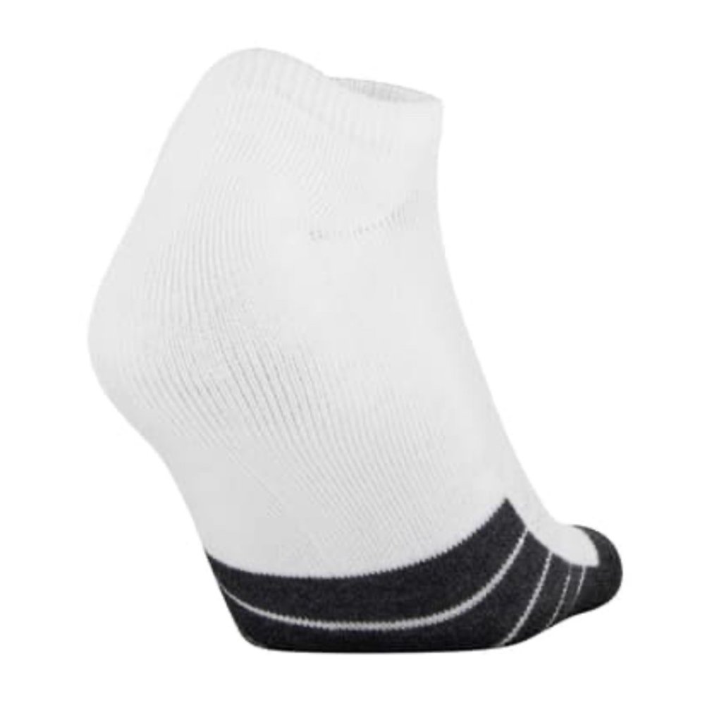 🌿SPRING SALE🌿 Under Armour UA Performance No Show 6 Pack Socks M 1348014 100 - Picture 2 of 4
